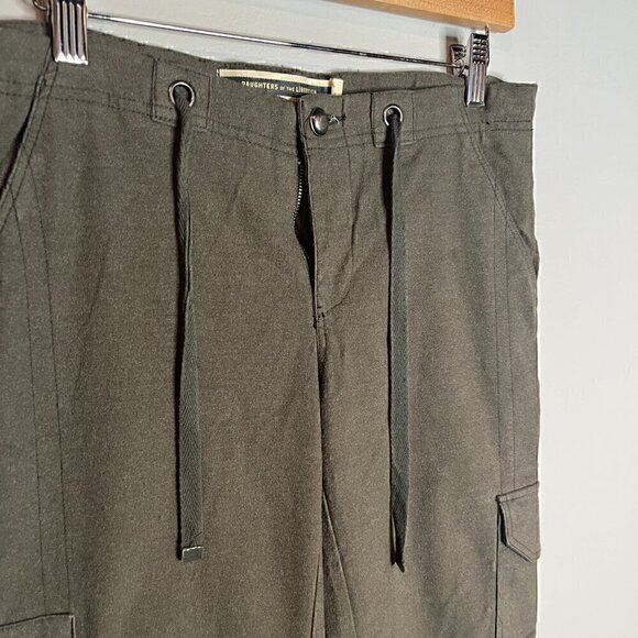 Anthropologie Daughters of the Liberation khaki green cargo jogger pants - Picture 2 of 7